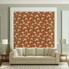 Room Setting - Clavelitos Red Wallcovering