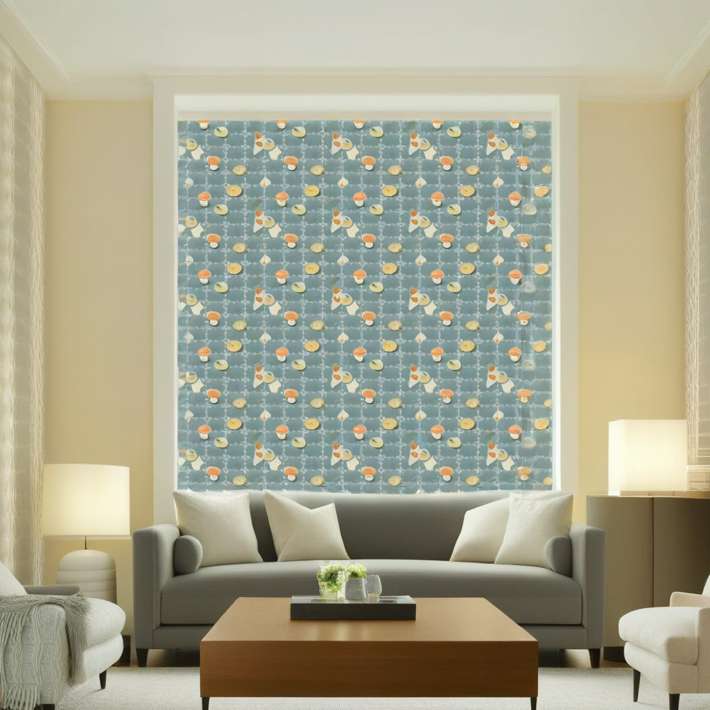 Room Setting - Vermut Blue Wallcovering