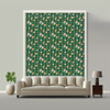 Room Setting - Vermut Green Wallcovering