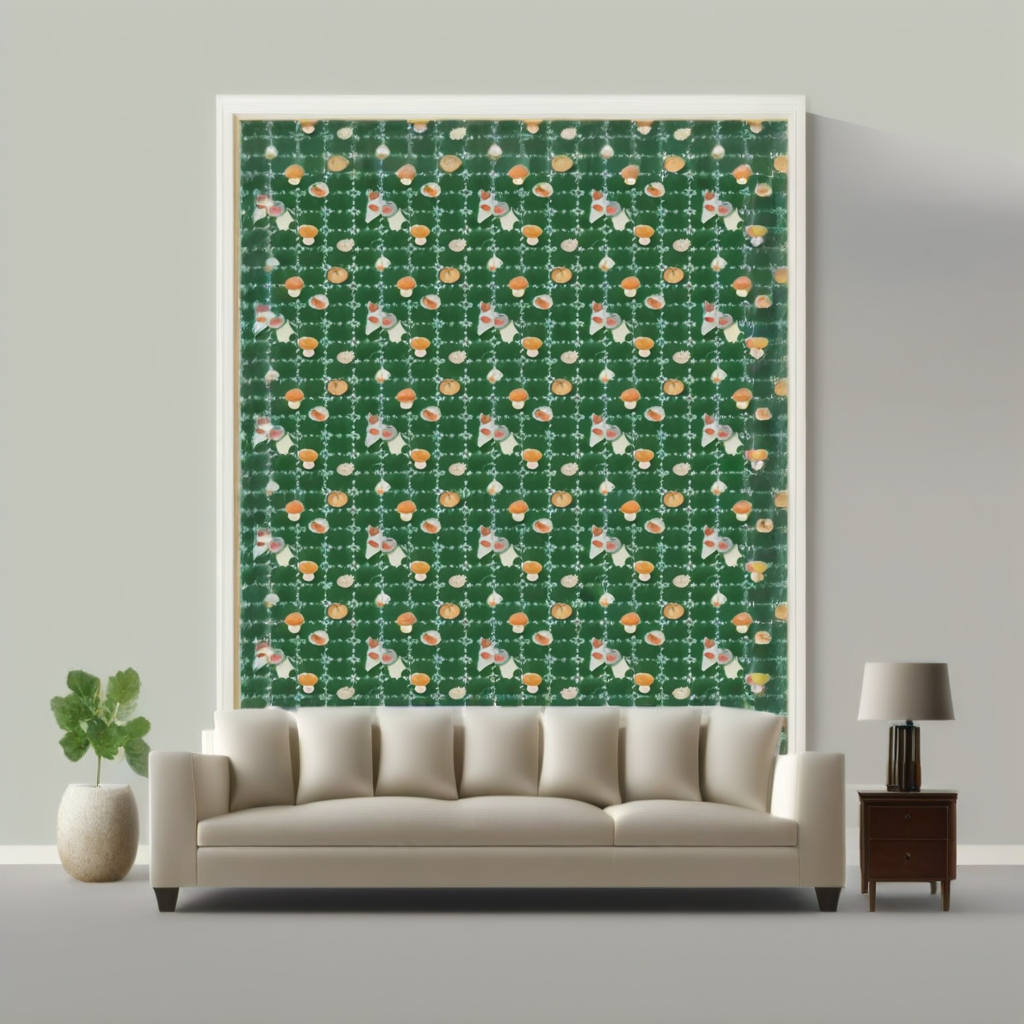 Room Setting - Vermut Green Wallcovering
