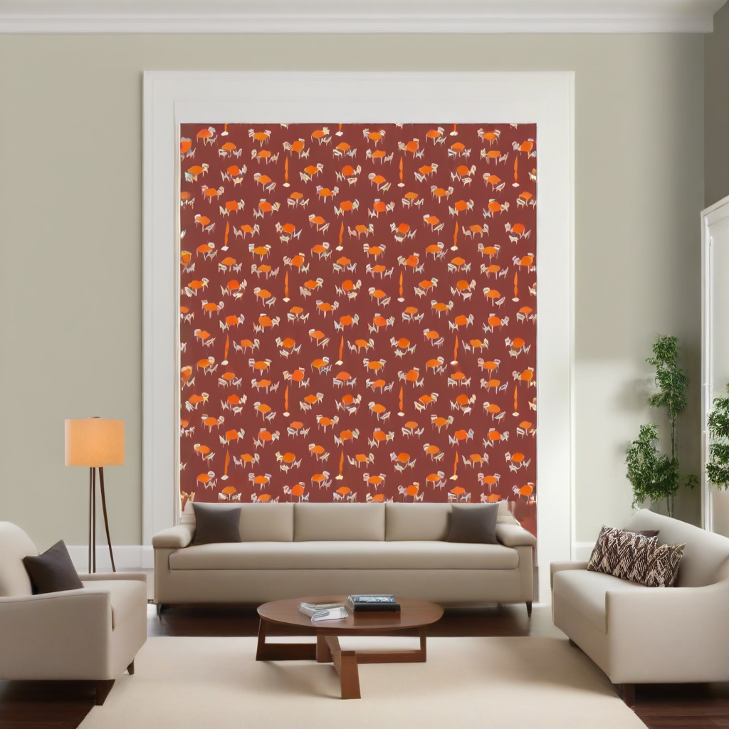 Room Setting - Terraceo Garnet Wallcovering
