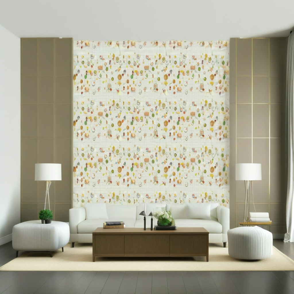 Room Setting - Tapeo Squares Wallcovering