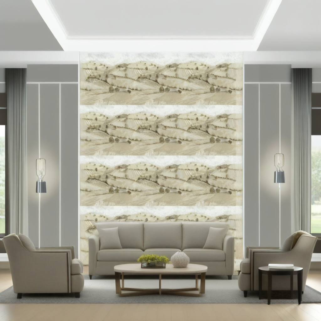 Room Setting - Quijote Beige Wallcovering