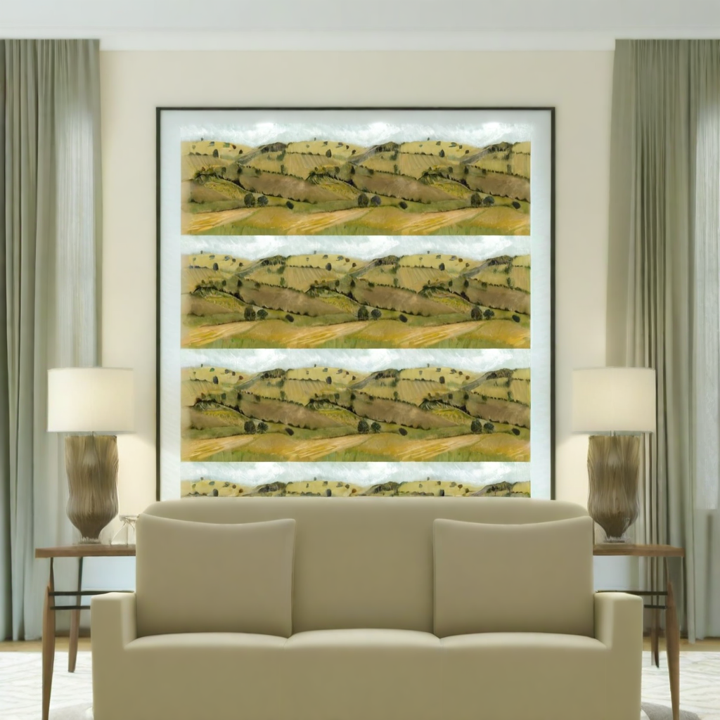Room Setting - Quijote Yellow Wallcovering