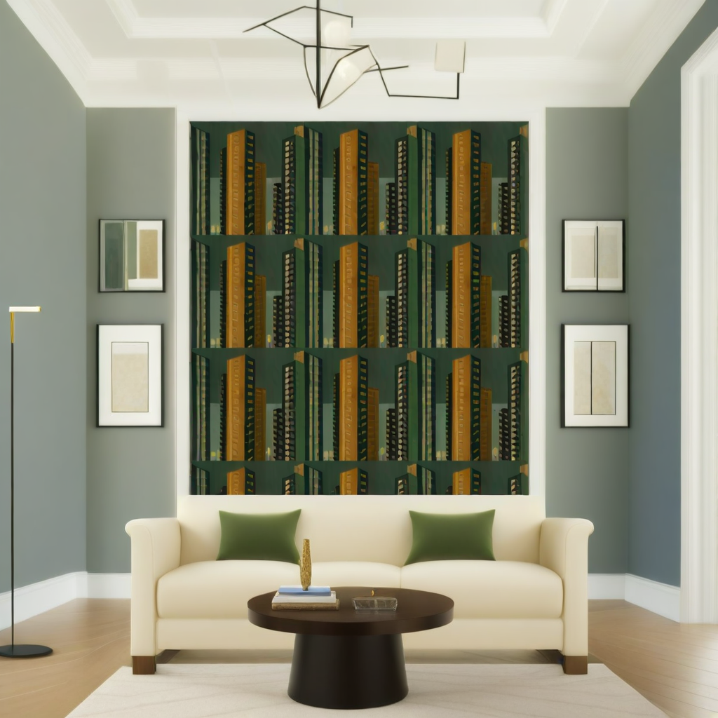Room Setting - Benidorm Black Wallcovering