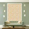 Room Setting - Linear Footprints Red Wallcovering