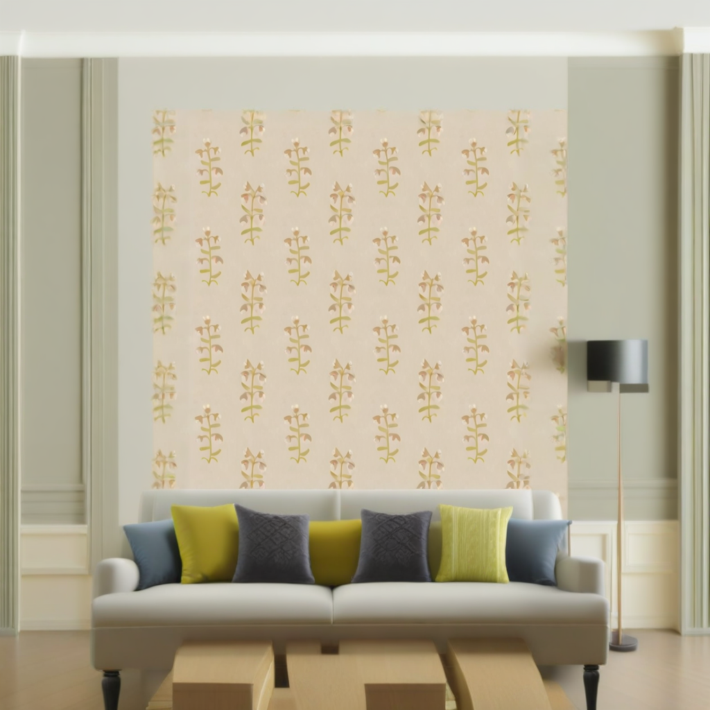 Room Setting - Pacific Blooming Mallow Wallcovering
