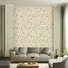 Room Setting - Tribal Tongue Beige Wallcovering