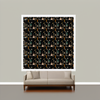 Room Setting - Archaeological Forms Black Wallcovering