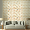 Room Setting - Archaeological Forms Beige Wallcovering