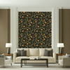 Room Setting - Fresh Lemons Black Wallcovering