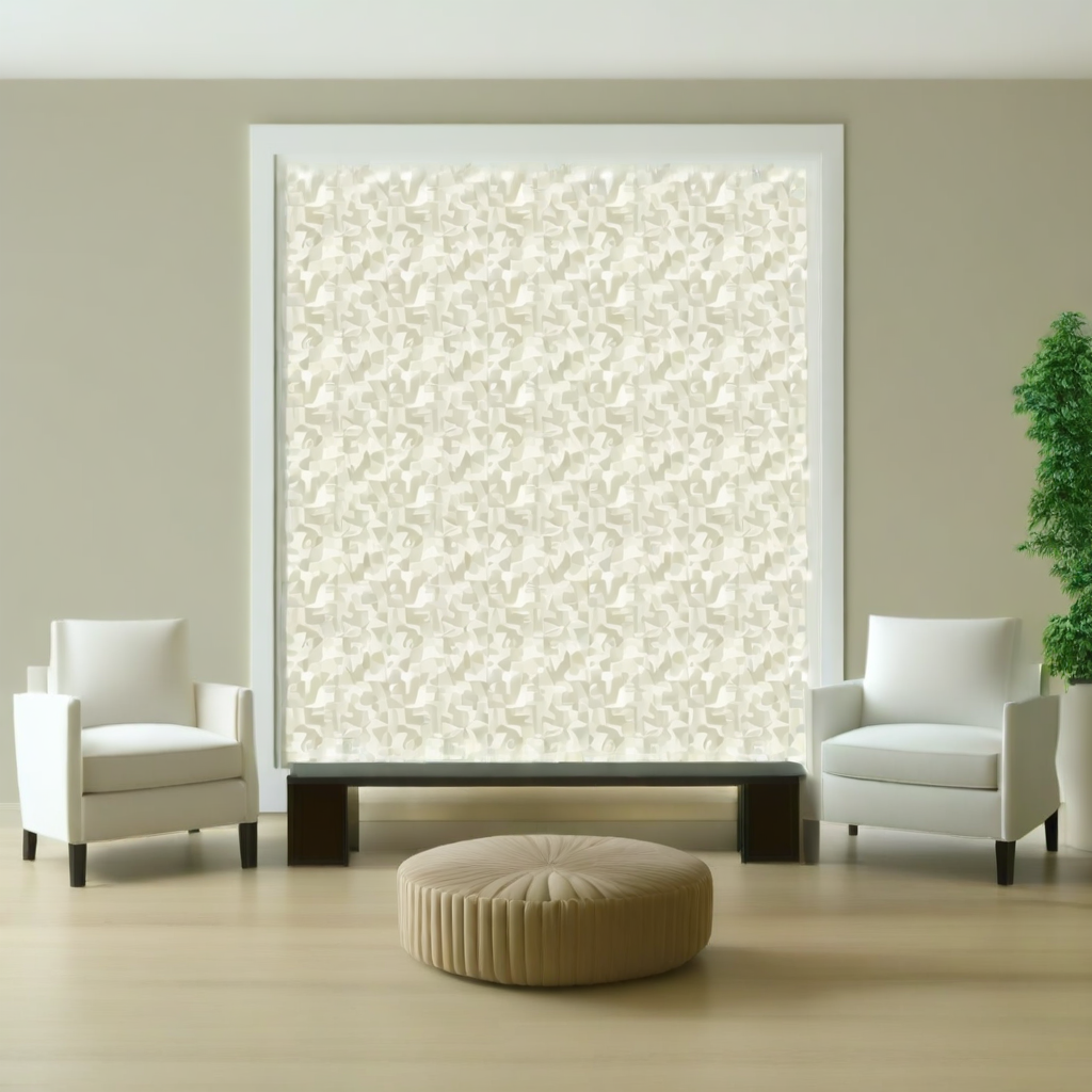 Room Setting - Tahití Expression White Wallcovering