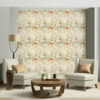 Room Setting - Centrepiece Composition Red Wallcovering
