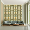 Room Setting - Jungle Arches Green Wallcovering