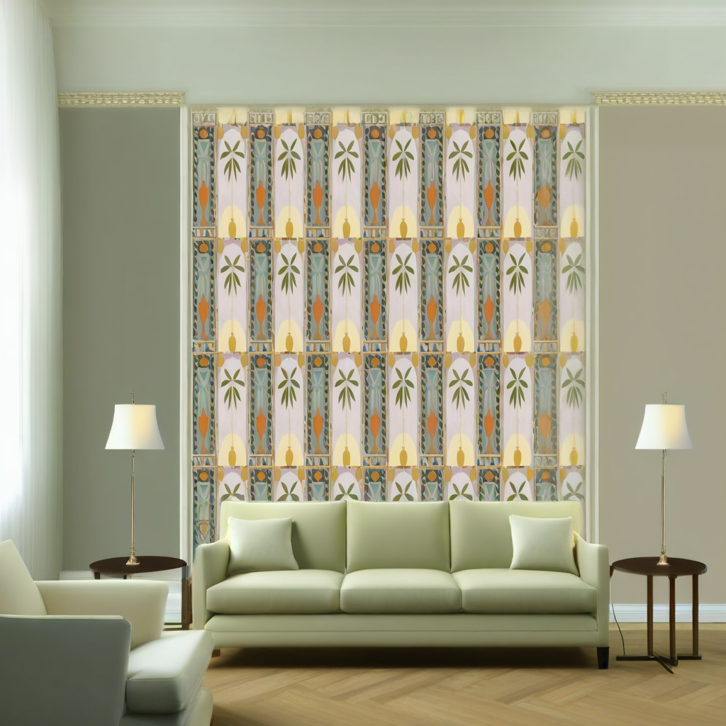 Room Setting - Jungle Arches Mallow Wallcovering