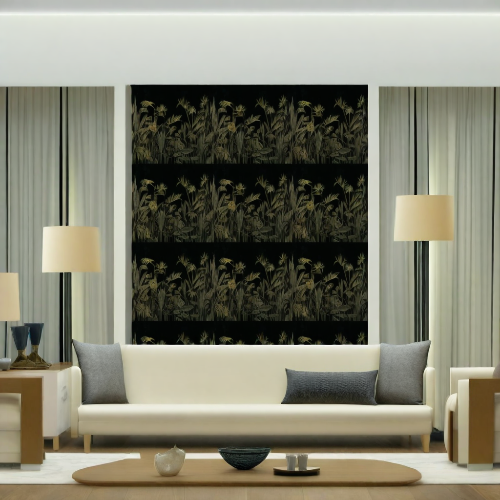 Room Setting - Frondes M4301-1S Wallcovering