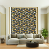 Room Setting - Hidden Fruits Ocher Wallcovering