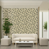 Room Setting - Map Xylography Grey Wallcovering