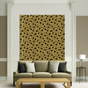 Room Setting - Map Xylography Black Wallcovering