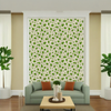 Room Setting - Map Xylography Green Wallcovering