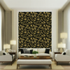 Room Setting - Moire Screen Black Wallcovering