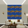 Room Setting - Landscape Collage Blue Wallcovering