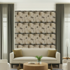 Room Setting - Tetris Chinoiseries Grey Wallcovering