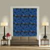 Room Setting - Tetris Chinoiseries Blue Wallcovering