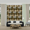 Room Setting - Planet Statement Brown Wallcovering