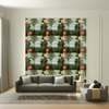Room Setting - Planet Statement Blue Wallcovering
