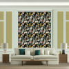 Room Setting - Colonial Abstraction Black Wallcovering