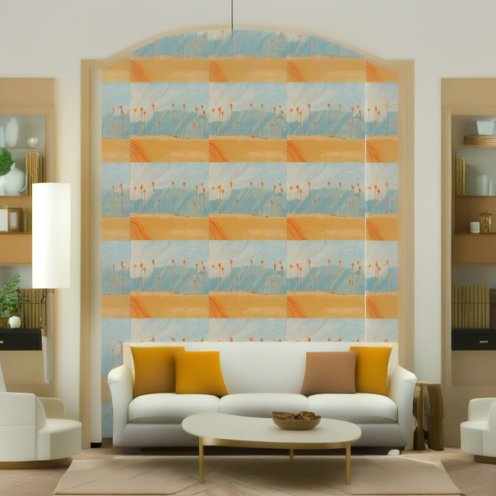 Room Setting - Palms view M4903-2 Wallcovering