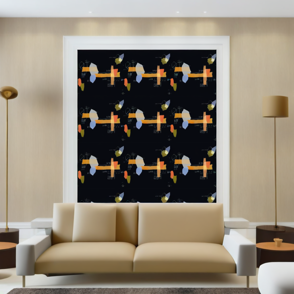Room Setting - Lettering M4902-2 Wallcovering