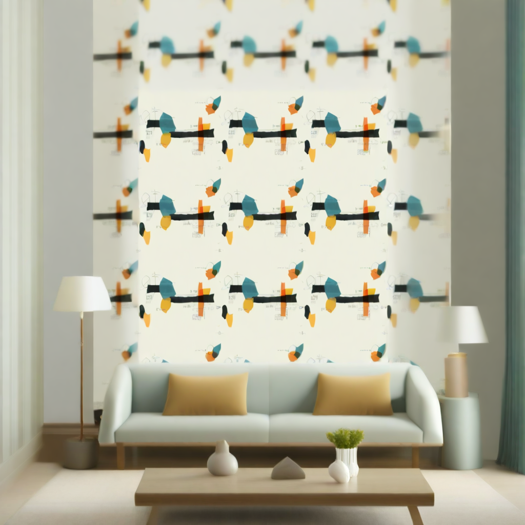 Room Setting - Lettering M4902-1 Wallcovering