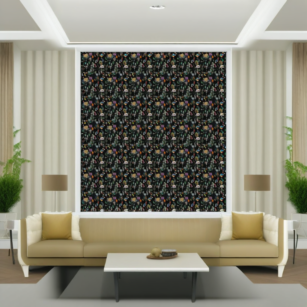 Room Setting - Funny Shapes EF4906-3 Wallcovering