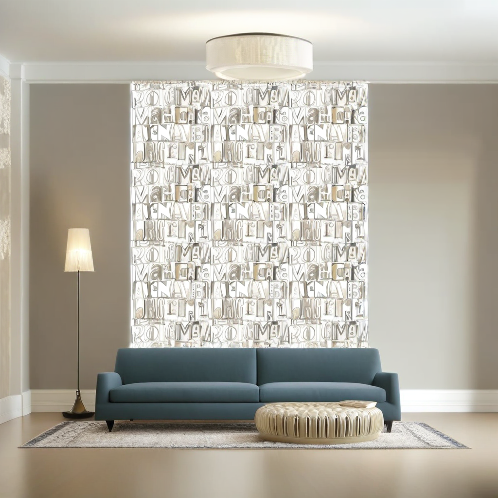Room Setting - Lletras I Tipos 1990-5 Wallcovering