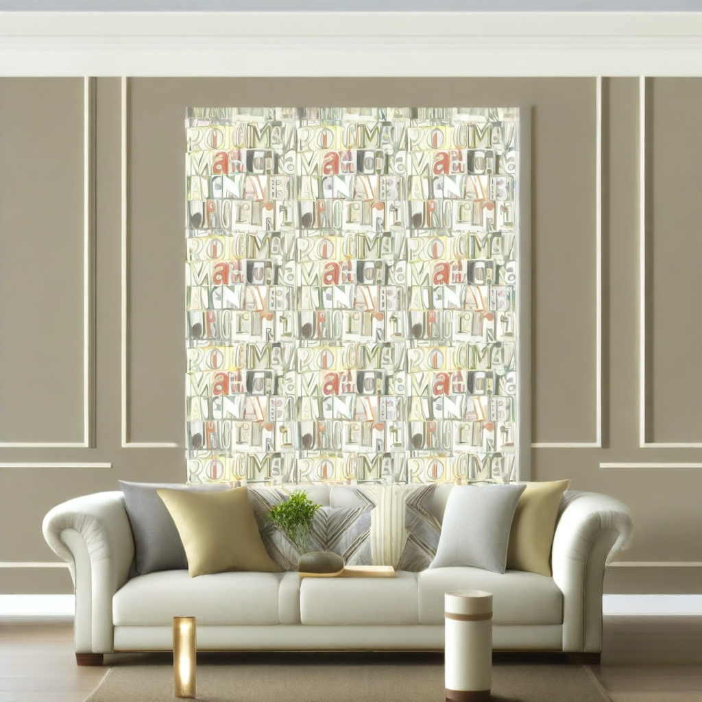 Room Setting - Lletras I Tipos 1990-4 Wallcovering