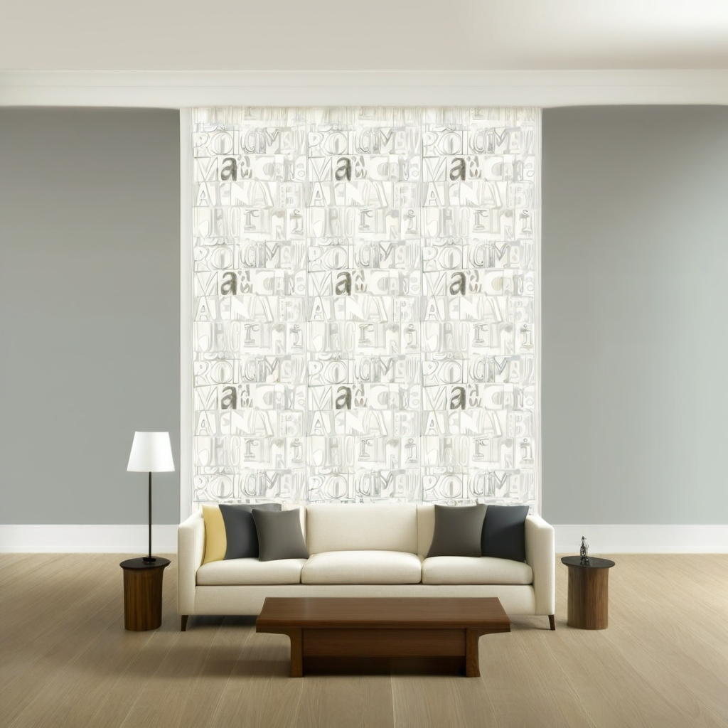Room Setting - Lletras I Tipos 1990-2 Wallcovering