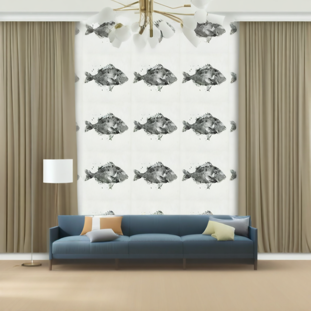 Room Setting - Poissons M2501-1 Wallcovering