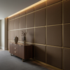 Subtle Velvet Texture Deep Umber Upholstered Wall Panel | Architectural Fabrics