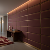 Smooth Velvet Nap Deep Wine Upholstered Wall Panel | Architectural Fabrics