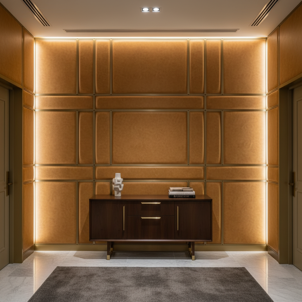 Trunk Bay - Ranch Upholstered Wall Panel | Architectural Fabrics