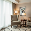 Fine Woven Texture Muted Taupe Upholstered Chair | Architectural Fabrics