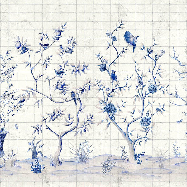 Meihua Blue Spirulina, Sample Vinyl Wallcoverings | Coordonné