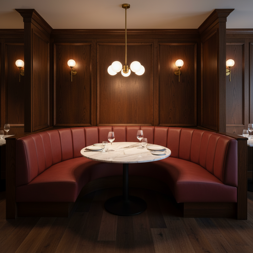Kick Em Jenny - Goji Upholstered Banquette | Architectural Fabrics