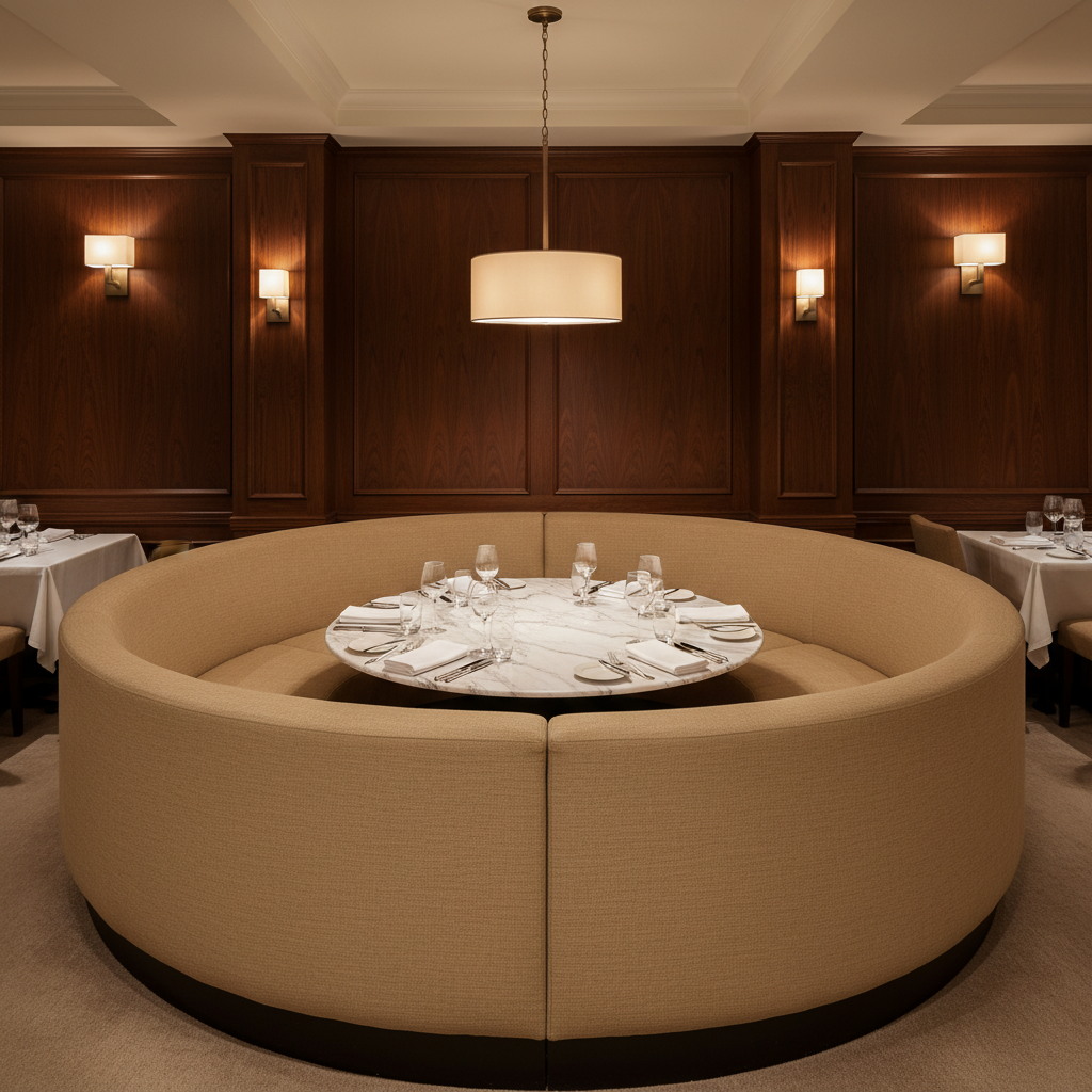 Savannah Bay - Desert Upholstered Banquette | Architectural Fabrics