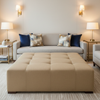 Savannah Bay - Desert Upholstered Ottoman | Architectural Fabrics