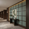 Fine Pebble Grain Seafoam Tint Upholstered Wall Panel | Architectural Fabrics