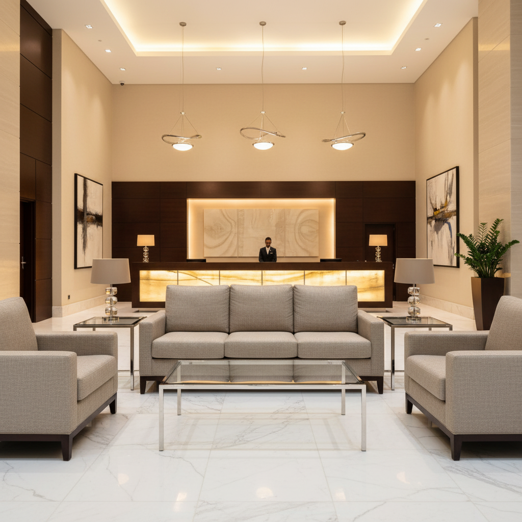 Aspect - Stone Linen Performance Polyurethane Upholstered Sofa | Architectural Fabrics