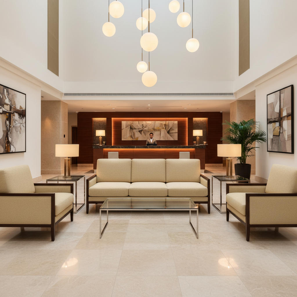 Smooth Pebble Grain Pale Sand Upholstered Sofa | Architectural Fabrics